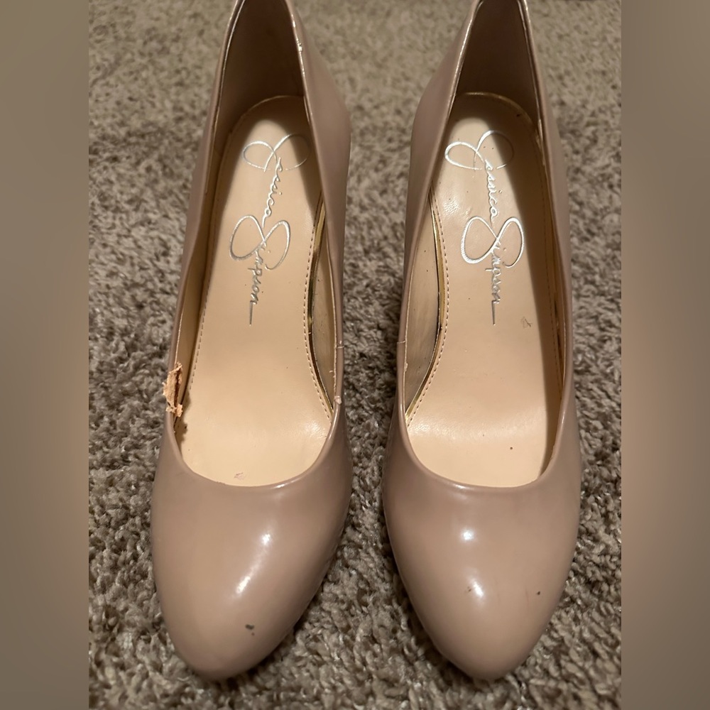 Beige Jessica Simpson high heels